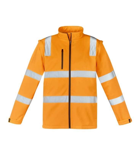 Picture of Syzmik, Unisex Hi Vis Vic Rail 2 in 1 Softshell Jacket